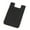 Black, variant on SPRING PARK Solid Color Silicone ID Credit Card Sleeve Earphones Storage Phone Back Case