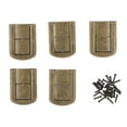 thumbnail image 1 of Juegos de cierres de caja DIY diseño Retro de bronce verde 43x32mm 4 agujeros de montaje cierre de pestillo de diseño Retro de aleación de Zinc con tornillos, 1 of 5