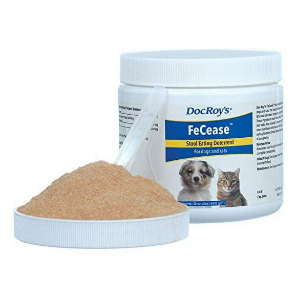 Doc Roy's FeCease- Stool Eating Deterrent- 300gm Granules for Dogs and Cats