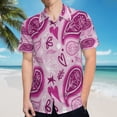 thumbnail image 5 of High Quality Hawaiian Shirts for Men Short Sleeve Aloha Beach Shirt Floral Summer Casual Button Down Shirts Blouses DTYLOI, 5 of 7