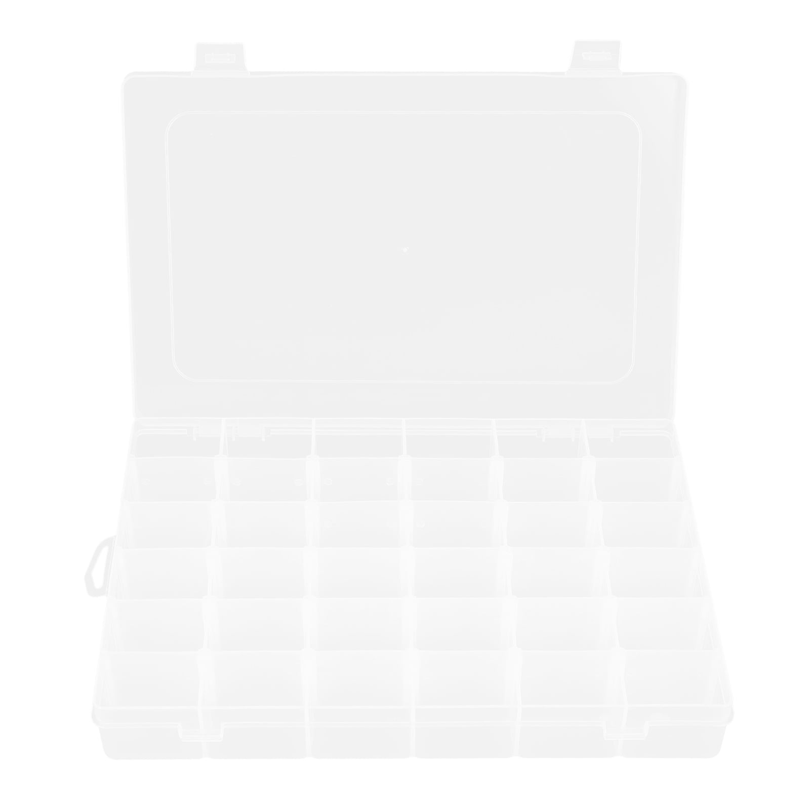 Box Organizer Jewelry Storage Case Clear Container Letters Bead Felt Travel Bins Plastic Board Compartment Tray Earring