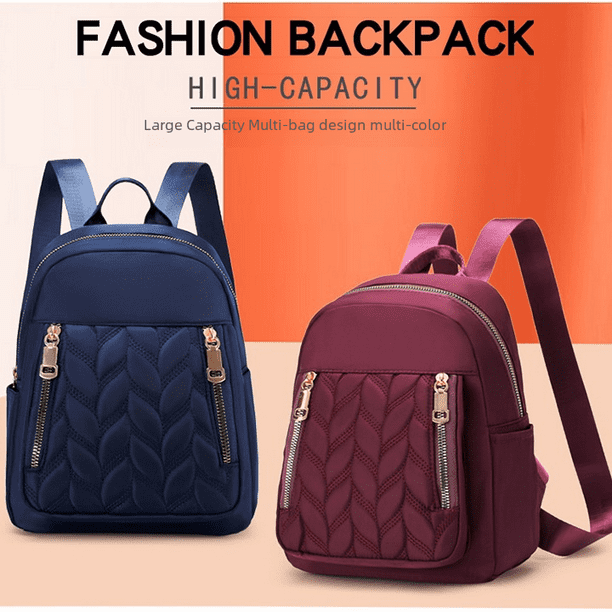 Mochila de tela Oxford, mochila pequeña de viaje, bolso tipo momia, bolso informal de nailon a la moda para mujer, bolso de trabajo para mujer