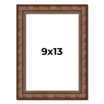 9x13 Dark Brown Bamboo Real Wood Picture Frame Width 1.5 inches | Interior Frame Depth 0.5 inches |