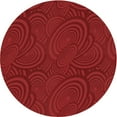 thumbnail image 1 of Ahgly Company Indoor Round Patterned Ferrari Red Area Rugs, 8' Round, 1 of 6