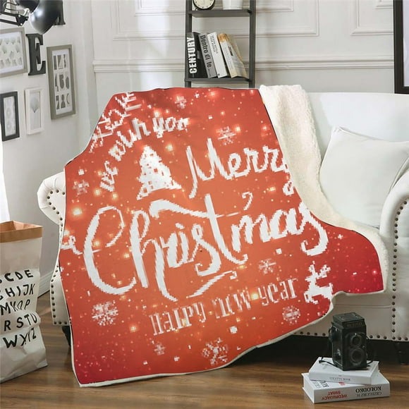 ZZwxWA Winter Christmas Pattern Wear Cap Home Blanket Children's Blanket Hooded Shawl