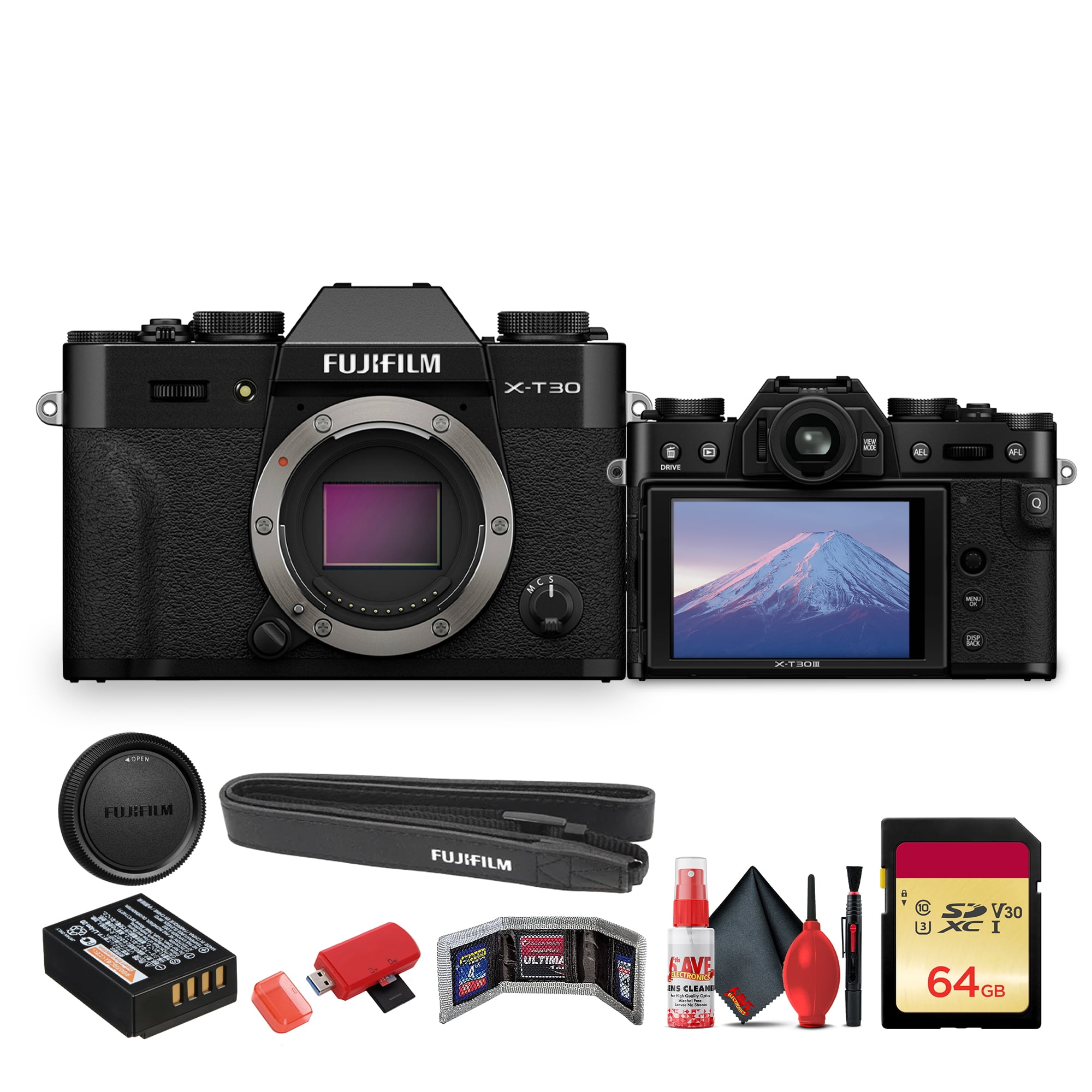 FUJIFILMCT202673～CT202676セット FUJIFILM X-T30 III Mirrorless Camera Body (Charcoal Silver