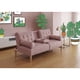 thumbnail image 1 of Sofá Cama Makora Zambroni Con Memory Foam, Color Palo De Rosa, Velvet Respaldo Reclinable De 3 posiciones., 1 of 10