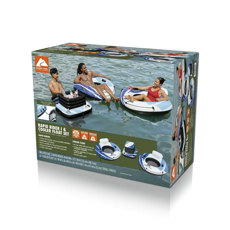 Ozark Trail - Rapid Rider 2 Inflatable River Tube buy - 2 Person with 24 Can Cooler