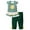 Green-01, variant on SBYOJLPB Girls' Sets Casual Short Sleeve Tops Round Neck Collar Botton Printed and Short Pants Sets Big Girls Outfits Girls Clothes Set