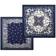 thumbnail image 4 of Jiibva Bandanas 1pc Cowboy Headband Print Neckwear Neckerchief Cycling, Square Neck Head Scarf Handkerchiefs, Wrap Scarf Wristband for Men Women, 4 of 7