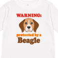 thumbnail image 4 of Inktastic Beagle Dog Gifts Protected By Boys or Girls Long Sleeve Toddler T-Shirt, 4 of 5