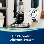 BISSELL SurfaceSense Allergen Lift-Off Pet, Bagless, Upright Vacuum, Pet Friendly, Surface Detect Technology, LED Headlights, Tangle-Free Brush Roll, 3415, Black & Copper