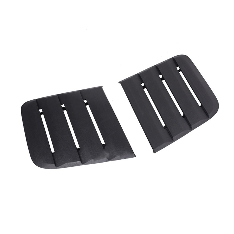 Left+Right Matte Black Car Hood Vent Heat Extractor Cover For 1821