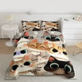 thumbnail image 2 of Feelyou Funny Cartoon Cat Full Size Comforter Sets, Kawaii Kitten Lover Bedding Comforter Set, Teens Kids Boys Girls Reversible Bedding Sets, Ultra Soft Bedroom Decor, 3-Piece, 2 of 8
