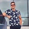 thumbnail image 4 of Balery Angry Shark Camisa Polo de Hombre con Estampado, de Manga Corta y Tejido Medio, Camisa Tipo Golf Polo-4X-Large, 4 of 6