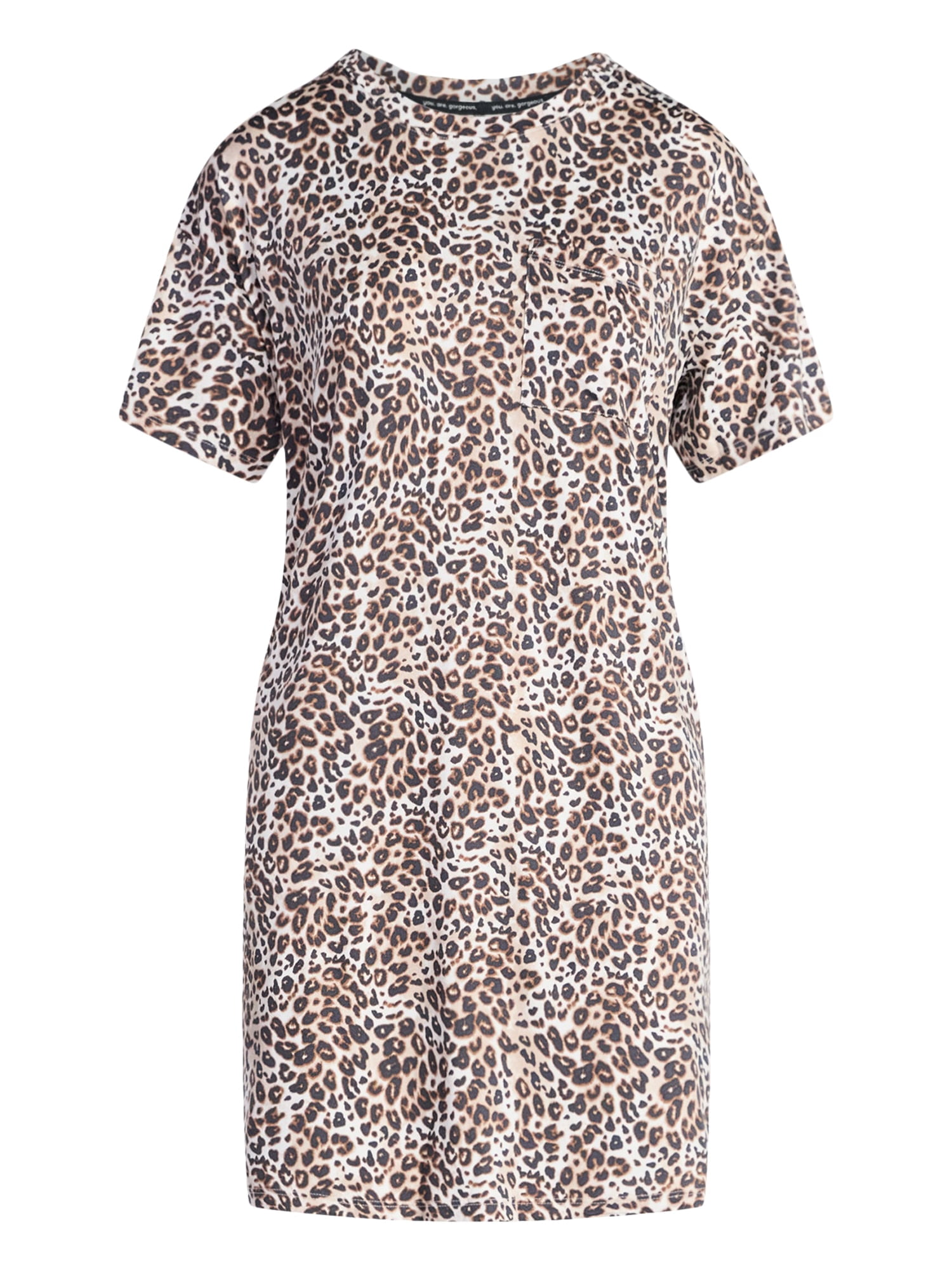 Joyspun Women’s Dreamy Soft Collection Short Sleeve Sleep Shirt, Sizes S/M to 2X/3X