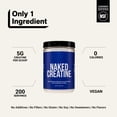 thumbnail image 3 of Naked Creatine Monohydrate, Unflavored Micronized Creatine Powder Supplement, 1KG 200 Servings, 3 of 7