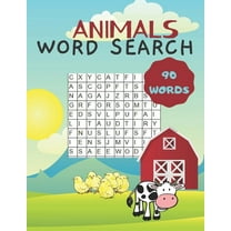Animals Word Search: Fun and Educational Large Print Animal Word Search Puzzle Book For Kids