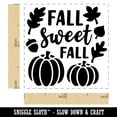 thumbnail image 2 of Sweet Fall Pumpkins Acorn Self-Inking Rubber Stamp Ink Stamper - Fuchsia Ink - Small 1 Inch, 2 of 7