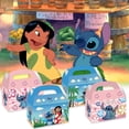 thumbnail image 3 of Caja de regalo de Lilo Stitch para fiesta de niños, Minnie Mouse, galletas de caramelo rosa, bolsas de Recuerdo DIY, caja de golosinas con asas, 3 of 4
