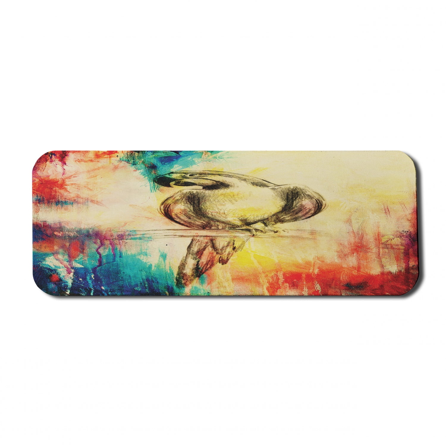 Parrot Computer Mouse Parrot Computer Mouse Pad, Grunge Parrot Vintage Paper Background Smart ...