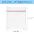thumbnail image 2 of Uxcell 5Pack 9.1"x11.8" Mesh Laundry Bags with Zipper Mesh Wash Bags for Laundry, Pink, 2 of 7