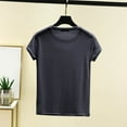 thumbnail image 4 of Dealovy Pajamas Tops for Women Casual Loose Comfy Pjs Top Homewear Short Sleeve Round Neck Sleep T Shirts, 4 of 6
