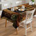 thumbnail image 3 of Baking Storefront Fall Rectangle Tablecloth, Vintage Maple Leaves Botanical Waterproof & StainResistant Tablecloth, Washable Oil-proof Table Cover for Dining/Party/Wedding/Camping/Buffet 60x120 In, 3 of 9