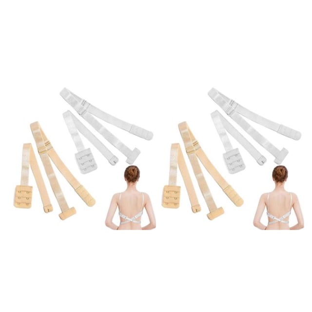 maskred 2pcs/set Multipurpose Bra Straps For Any Occasion Adjustable And Comfortable Backless Bra Strap 2Set