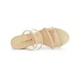 thumbnail image 4 of BLISSFUL STEP Women's Dual Straps Block Heel Slide Sandals, 4 of 8
