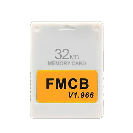 

YEUHTLL Free McBoot v1.966 Card 8MB/16MB/32MB/64MB Memory Card Plug and Play Compatible with PS2 FMCB Version 1.966 Game Console