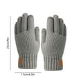 thumbnail image 3 of Winter Touchscreen Gloves under $5! Yannianjz Knitted Touchscreen Gloves, Winter Warm Fleece Lined Gloves for Men and Women, Stretchable Cold Weather Gloves for Outdoor Activities, 3 of 6