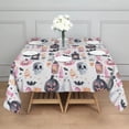 thumbnail image 3 of Pastel Halloween Pattern Square Tablecloth,Waterproof Square Table Cover,Wipeable Spillproof Washable Table Cover for Home Kitchen Party Decor 52"x52"(132x132cm), 3 of 6