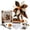 Orange, variant on QIUXUJ - Large Patchwork Bow Sewing Kit, Farmhouse Fabric Folded Flower | Door Hanging Craft Set, Pre-Cut Fabric Strips, DIY Craft Supplies, Gift for Adults Front Door Wall Window (Highland Cattle)