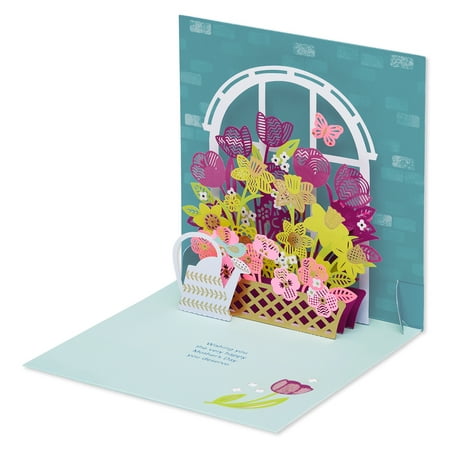 American Greetings Mother's Day Flower Bouquet in Window Pop Up Greeting Card