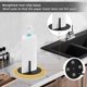 thumbnail image 4 of Paper Towel Holder with Spray Bottle, Stainless Steel Countertop Paper Towel Holder, One-Handed Operation Kitchen Paper Towels Holde(Black), 4 of 4