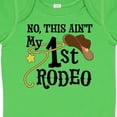 thumbnail image 4 of Inktastic No, This Ain't My 1st Rodeo Cowboy Hat and Lasso Boys or Girls Baby Bodysuit, 4 of 5