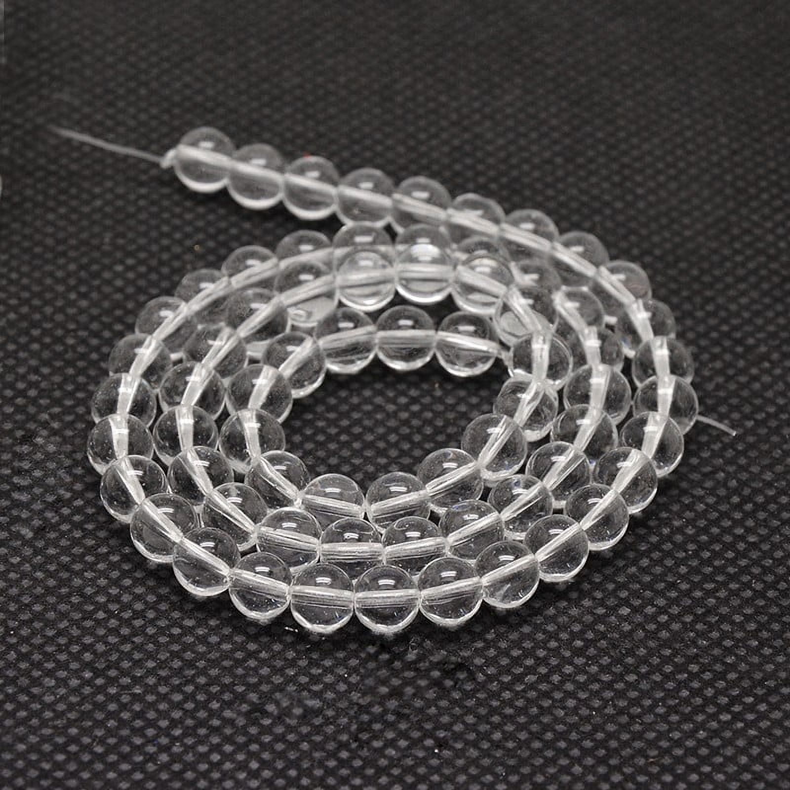 10 Strand Imitate Austrian Glass Round Bead Strands Grade AA Clear 10mm Hole: 1mm about 40pcs/strand 15 inch(38cm)