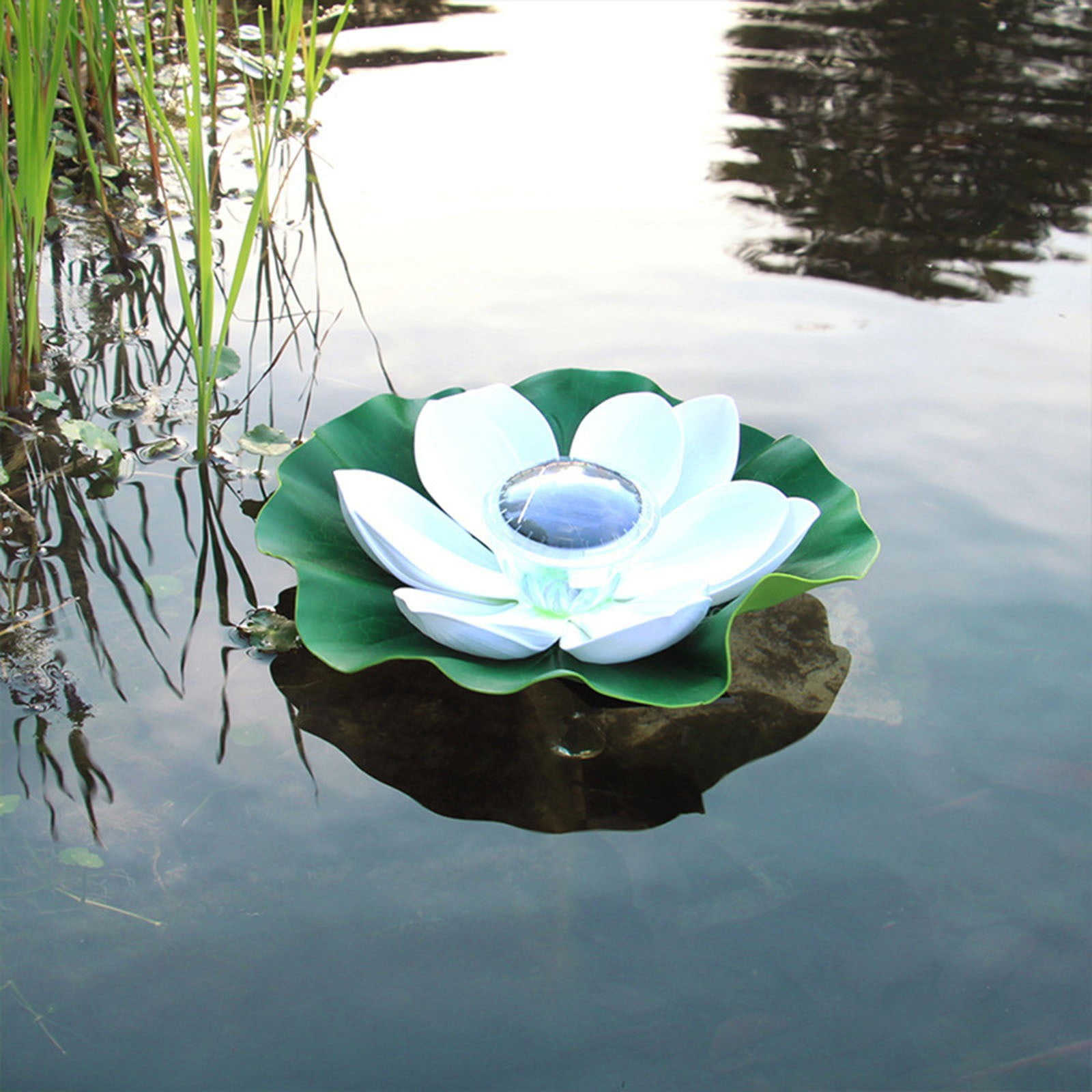 Aidoshy Solar LED Lotus Lights River Lights OutdoorRafting Scenic Decoration Ornamental Lotus Lights Decorative Lights Monasteries,Solar Street Lights Outdoor