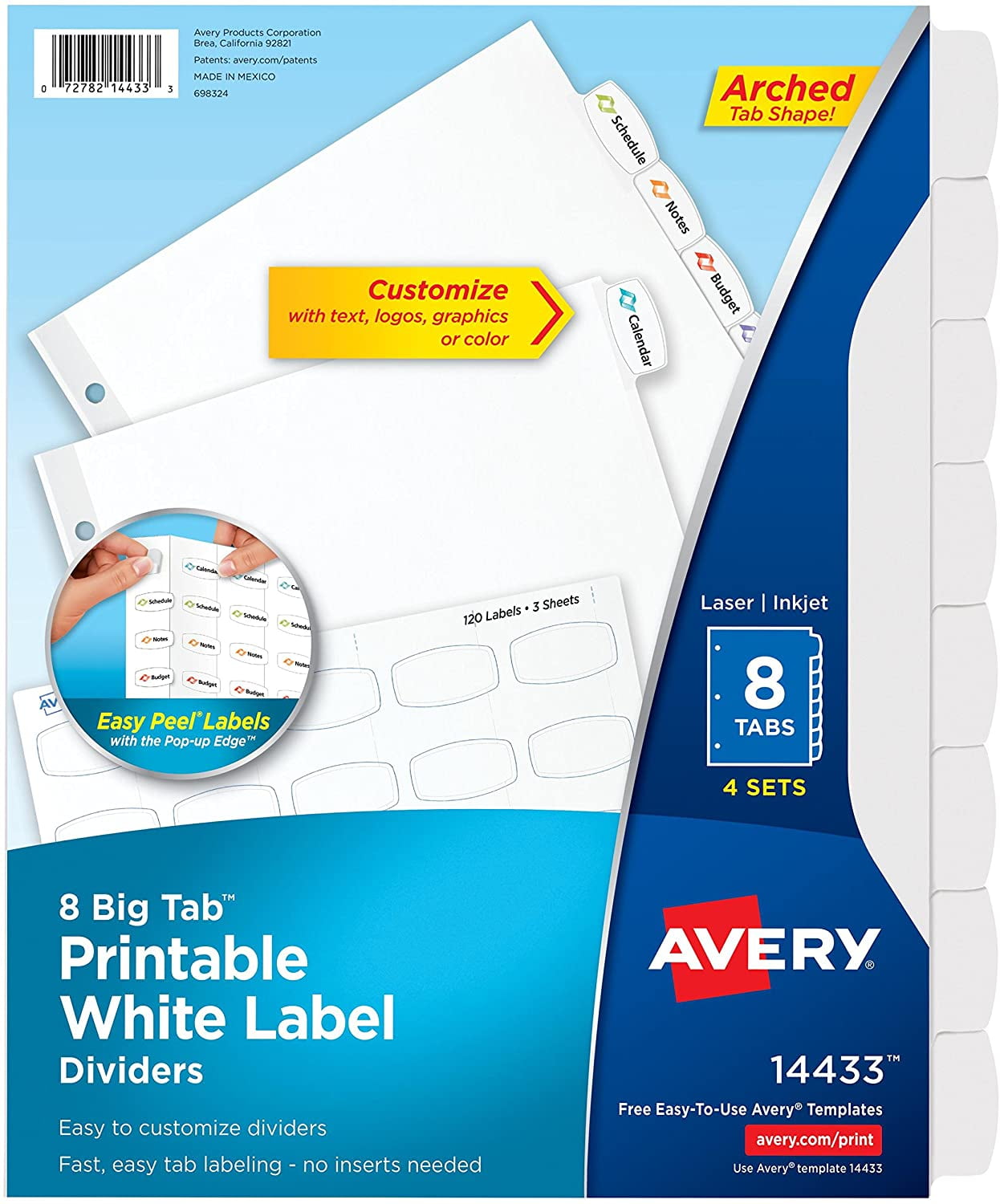 tab e size