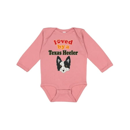 

Inktastic Texas Heeler Dog Gift Baby Boy or Baby Girl Long Sleeve Bodysuit