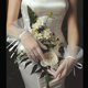 thumbnail image 1 of Guantes de boda para mujer, hasta la muñeca, con volantes, guantes de vestido de cortesía para boda, ópera, fiesta de noche, 1 of 5