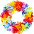thumbnail image 3 of 10 Pack 3m/10ft Multicolor Tropical Flower Lei Garland Flower Leaves Banner for Hawaiian Luau Decorations, 3 of 6