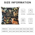 thumbnail image 5 of Qinduosi Throw Pillow Covers Owl Forest Animals Pattern Square Pillowcase for Home Decor Sofa Car Bedroom Pillow case White, 5 of 5