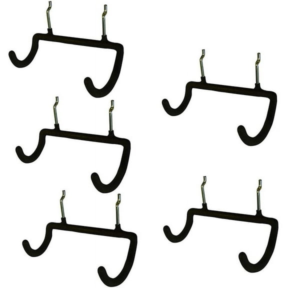 5PCS Pegboard Drill Holder Heavy Duty Hooks,Pegboard Double Hooks Hanger Hook for Drill,Accessories,Power Tool Etc