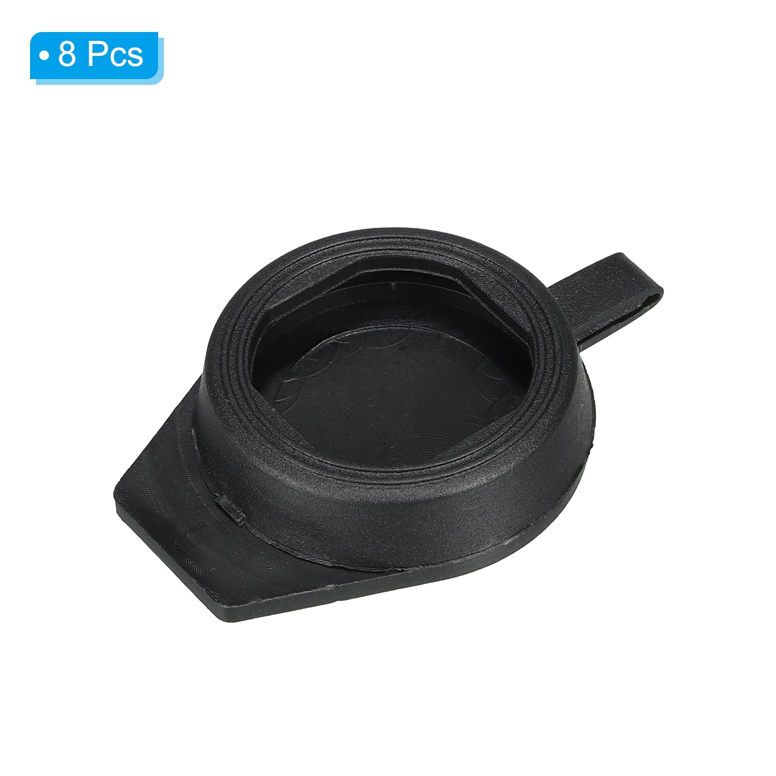 Unique Bargains 22mm Door Lock Dust Cover, 8 Pack Rubber