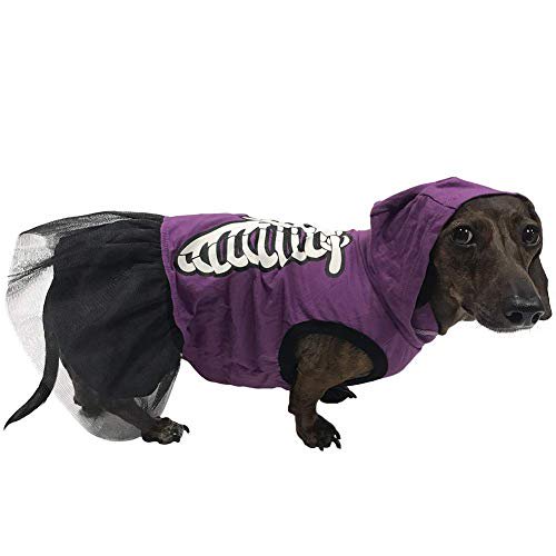 Skeleton Dress Costume for Small Dogs (Medium)