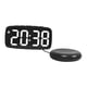 thumbnail image 1 of Accesorio de reloj digital con temperatura, fecha y alarmas, decoración del hogar, reloj de pared de para dormitorio, oficina y mesa. Exterior negro, 1 of 9