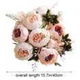 thumbnail image 3 of QAZbgdl Artificial Silk Flower Bouquet for Wedding Centerpieces & Home Decor | 40cm Handheld Floral Arrangement | Fake Flowers for Vase, Party, or Wall Decor | 1 Piece, 3 of 6