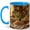 Blue, variant on Rustic Bread Kitchen 11oz Ceramic Mug, Cottage Baking Coffee Cup